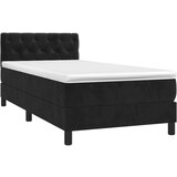 Box spring krevet s madracem crni 80 x 200 cm baršunasti | shoptok.hr