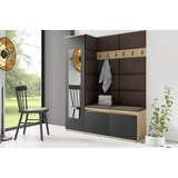 PKMebel Komplet za hodnik Emi 14 - artisan hrast/črn | Shoptok.si