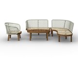 Bessagi Garden Lounge Garitura Belaya, Bela, 4-Delni Set | Shoptok.si