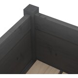  Vrtne sadilice 2 kom sive 70 x 70 x 70 cm od masivne borovine | Eponuda.ba