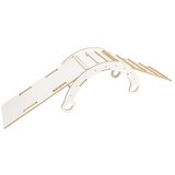 MeowBaby Ljuljačka od bijelog borovog drva 39x75x38 cm Montessori - | shoptok.hr