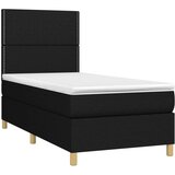  Krevet box spring s madracem LED crni 80 x 200 cm od tkanine | shoptok.hr