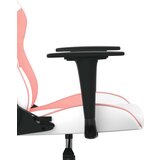  Masažni gaming stol Bela in roza umetno usnje | Shoptok.si