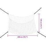 Mreže za sijeno 2 kom pravokutne bijele 200x120 cm PP | shoptok.hr