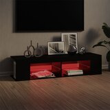 TV ormarić s LED svjetlima crni 135 x 39 x 30 cm | shoptok.hr
