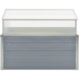 Furnova Rastlinjak 100x100x85 cm pocinkano jeklo sive barve, (21948451) | Shoptok.si