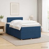  Boxspring krevet s madracem Plava 120 x 190 cm Tkanina | shoptok.hr