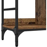 vidaXL Strani šal Rjava 102 x 32 x 73.5 cm Konstruiran les | Shoptok.si