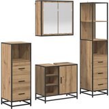 vidaXL set namještaja za kupaonicu 4 pcs hrast artisan 65 x 33 x 60 cm | shoptok.hr