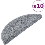  Otirači za stepenice 10 kom 65 x 21 x 4 cm sivi | shoptok.hr