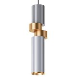 MAYTONI MOD303PL-01CFL2 - Luster na sajli PALETTE 1xGU10/40W/230V siva/zlatna | Eponuda.com