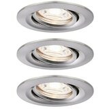 PAULMANN Set ugradbenih LED svjetiljki Nova Mini (12 W, Brušeno željezo, Topla bijela) | shoptok.hr