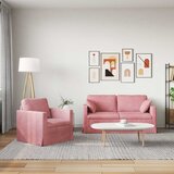  Set sofe 2 pcs Ružičasta 158 x 78 x 80 cm Baršun | Eponuda.ba
