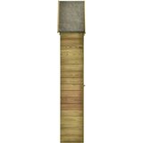 Furnova Vrtna lopa za orodje vrati 69,5x32x178 cm impregnirana borovina, (21912720) | Shoptok.si