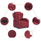 vidaXL Električni naslonjač od tkanine crvena boja vina | shoptok.hr