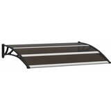 Nadstrešnica za vrata crna 120 x 75 cm PC | shoptok.hr