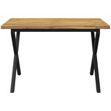  120 x 80 x 75 cm Čvrsto drvo akacije Bijela i crna Pravokutni | shoptok.hr
