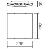  redo 05-812 - plafonsko svetlo shake 1xE27/42W/230V 29,5x29,5 cm, belo | Eponuda.com