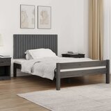  Zidno uzglavlje sivo 127,5x3x60 cm od masivne borovine | shoptok.hr