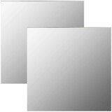 vidaXL Stensko ogledalo 2 kosa 50x50 cm kvadratno steklo | Shoptok.si