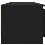 TV ormarić s LED svjetlima crni 140 x 40 x 35 5 cm | shoptok.hr