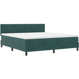 Box Spring Krevet s Madracem Tamno Zelena Super King Baršun | shoptok.hr
