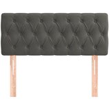  Uzglavlje tamnosivo 100x7x78/88 cm baršunasto | shoptok.hr