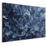  Slika - Abstract Ornaments Dark Blue Victorian Leaves 120x80 Standard | shoptok.hr