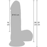 Inferno realističen dildo iz tekočega silikona 20 cm (R20703) | Shoptok.si