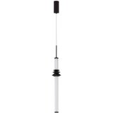 Nova Luce Mat črna keramična LED zatemnitvena viseča svetilka s senčilom iz akrilnega stekla ø 8 cm Stalactite – | Shoptok.si
