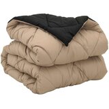 Puni pokrivač za cijelu godinu Crna i taupe 200 x 135 cm | shoptok.hr
