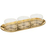 Secret de Gourmet Set za predjelo 4 kom staklo zlatna boja (196503) | ePonuda.com