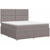  Boxspring krevet s madracem Sivosmeđa 180 x 200 cm Tkanina | shoptok.hr