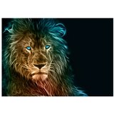  Samoljepljiva foto tapeta - Abstract lion 196x140 | shoptok.hr