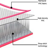  Strunjača na napuhavanje s crpkom 400 x 100 x 20 cm PVC roza | shoptok.hr