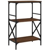  Regal za knjige 3 razine smeđa boja hrasta 59x35x90,5 cm drveni | Eponuda.ba