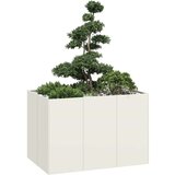vidaXL Sadilnik Bela 120x80x80 cm Jeklo Cene