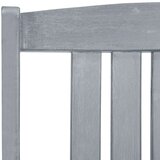  Vrtne stolice s jastucima 4 kom sive od masivnog drva bagrema | shoptok.hr