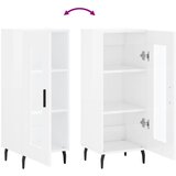  Komoda sjajna bijela 34,5 x 34 x 90 cm od konstruiranog drva | shoptok.hr