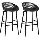  Barski stoli 2 kosa črni, (20968455) | Shoptok.si