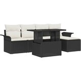  Sjedeća garnitura za vrt 8 kom. Crna [Sintetički]: Poli Ratan 297,5 x 132,5 x 85 cm | shoptok.hr
