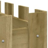 vidaXL Vrtna visoka greda z ograjico 150x50x50cm impregnirana borovina | Shoptok.si