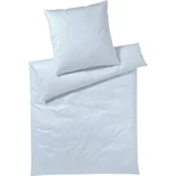 Elegante Hamburg Stripes prevleka za blazino iz Mako-satena - modra - 80 x 80 cm