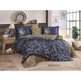 dark bluekhaki exclusive satin double quilt cover set