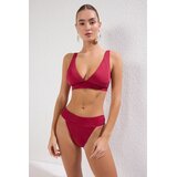 TRENDYOLMILLA Ženski kupaći kostim Tbess25Bt00121, Bordo Cene