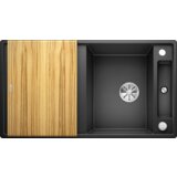 Blanco sudoper AXIA III 5 S InFino SILGRANIT ANTRACIT, daska drvo, s dalj. upr. | shoptok.hr