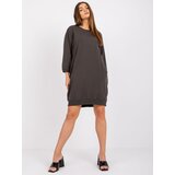 RELEVANCE Dress-RV-SK-6839.95-dark khaki | Shoptok.si