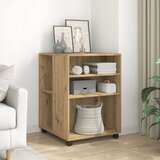  Bočni stolić s kotačima boja artisian hrast 55x60x78 cm drveni | shoptok.hr