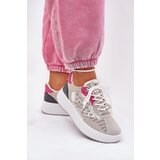 Boto Ladies Sports Shoes With Mesh And Studs Gray Ogalda | Shoptok.si