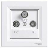 Schneider Electric Asfora Antenska vtičnica končna TV/R/SAT (Bela, 1 dB) | Shoptok.si